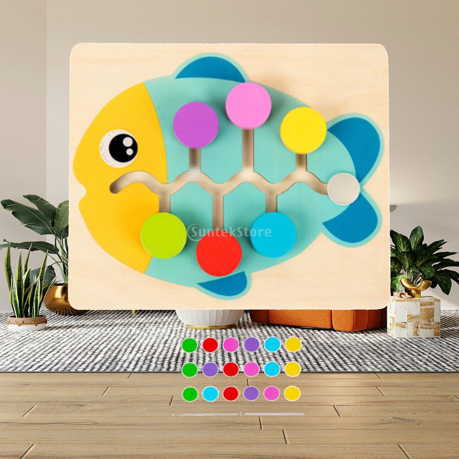 Strategy Board Game - Rompecabezas de Madera con Diseño de