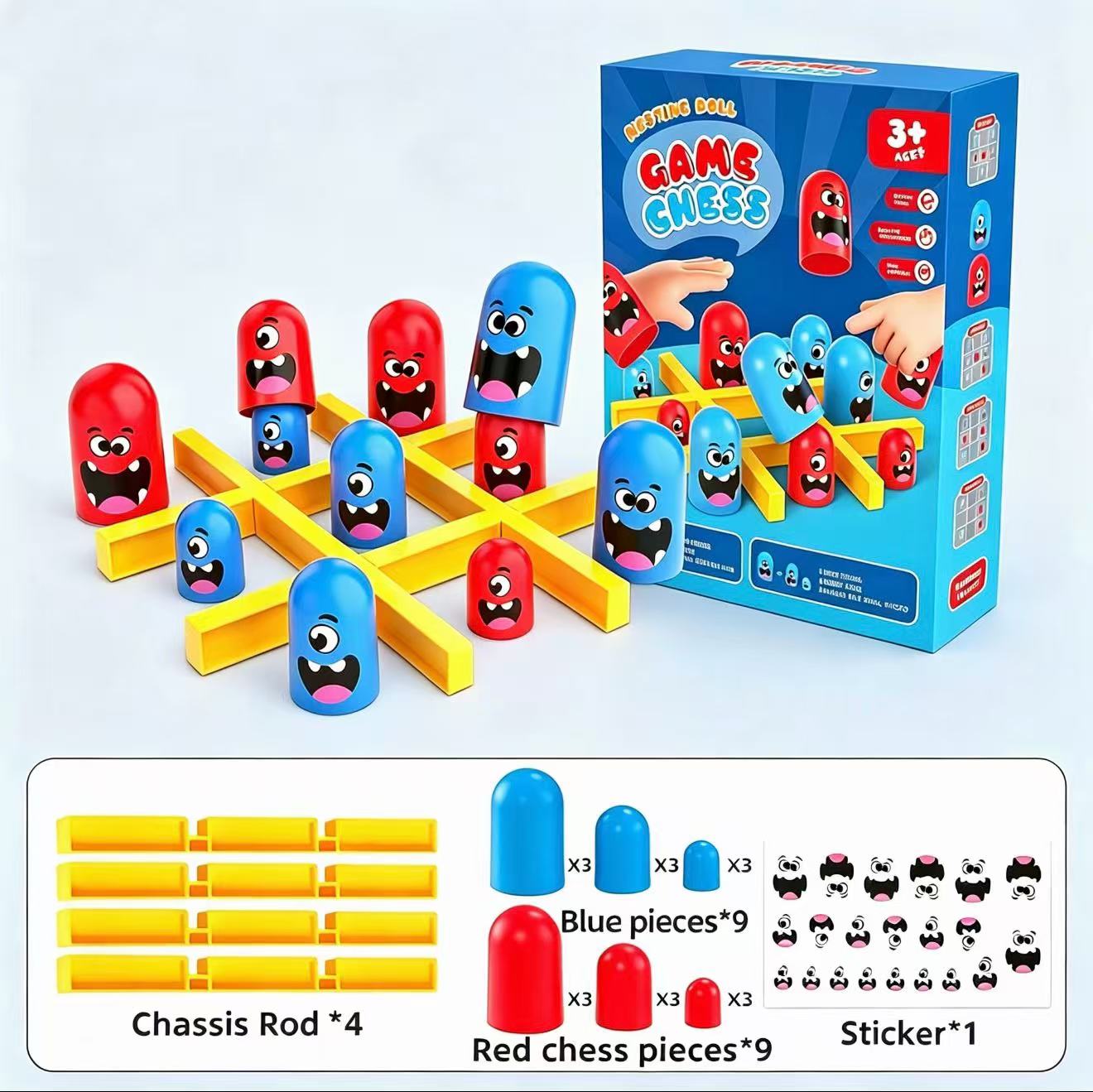 Board Game Arena - Juego de Mesa Tic-Tac-Toe Eat-and-Be-Sized con
