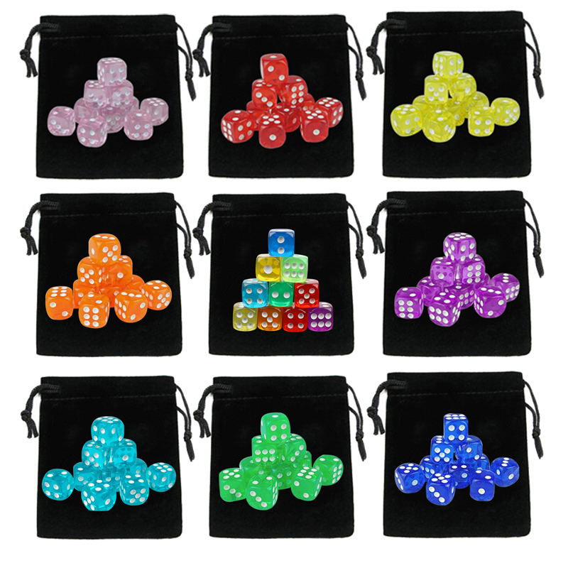 10 Uds dados con bolsa de dado - Board Game Loop reseña y precio