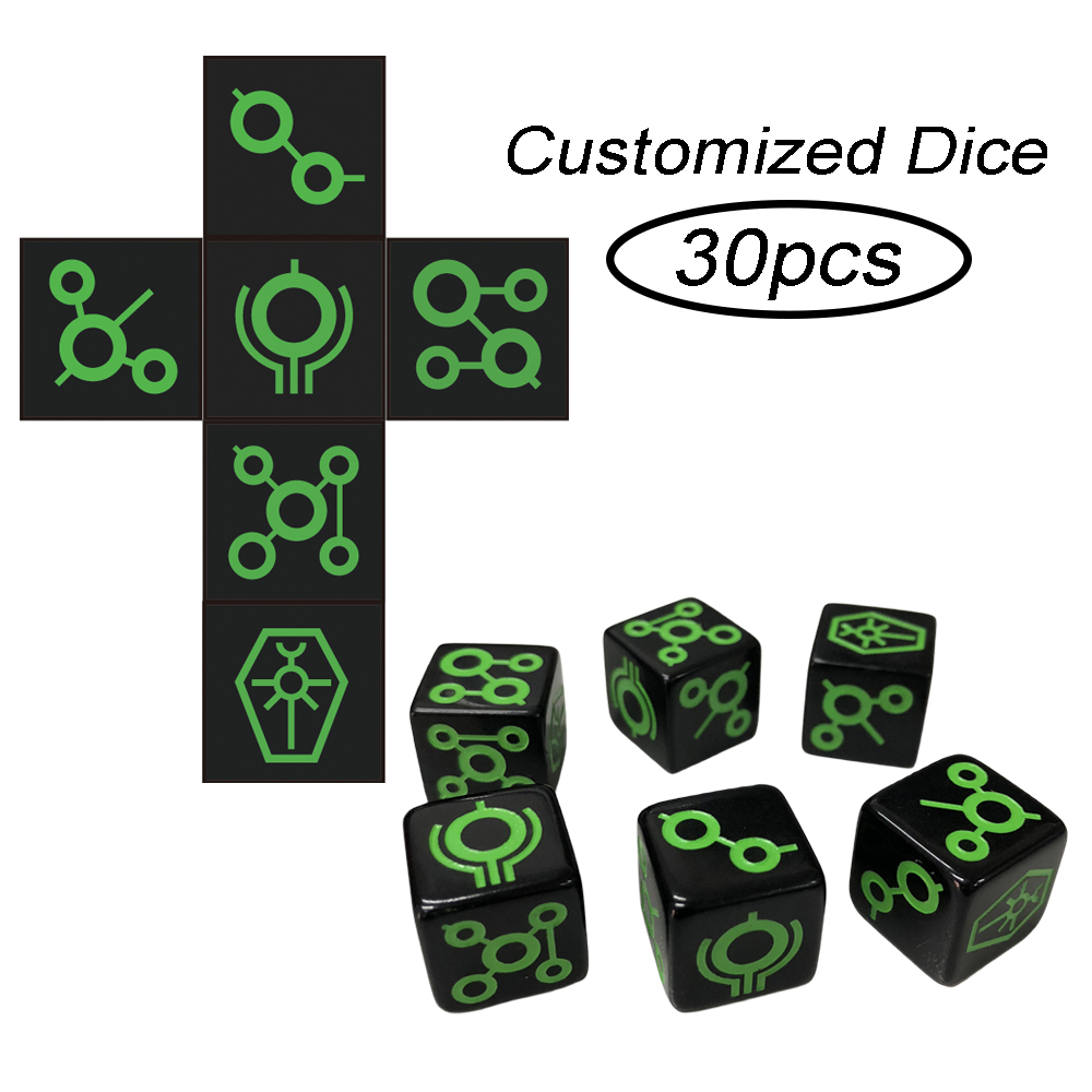 T & G-dados D6 personalizados, - Board Game Logo reseña y precio